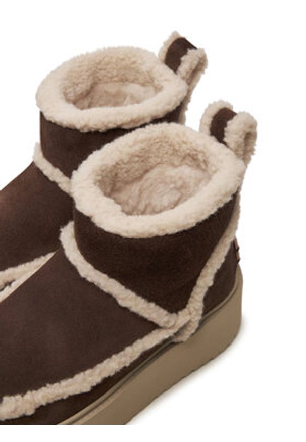 Inuikii Śniegowce Classic Low 75204-150 Brązowy. Kolor: brązowy. Materiał: zamsz, skóra