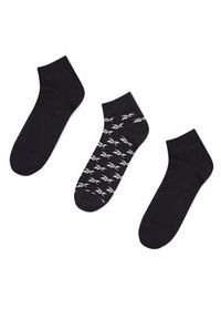 Reebok Zestaw 3 par niskich skarpet unisex CL FO Ankle Sock 3P GG6675 Czarny. Kolor: czarny. Materiał: bawełna