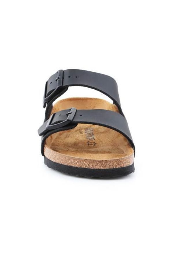 Klapki damskie Birkenstock Arizona BS W. Kolor: czarny. Materiał: skóra, syntetyk, materiał