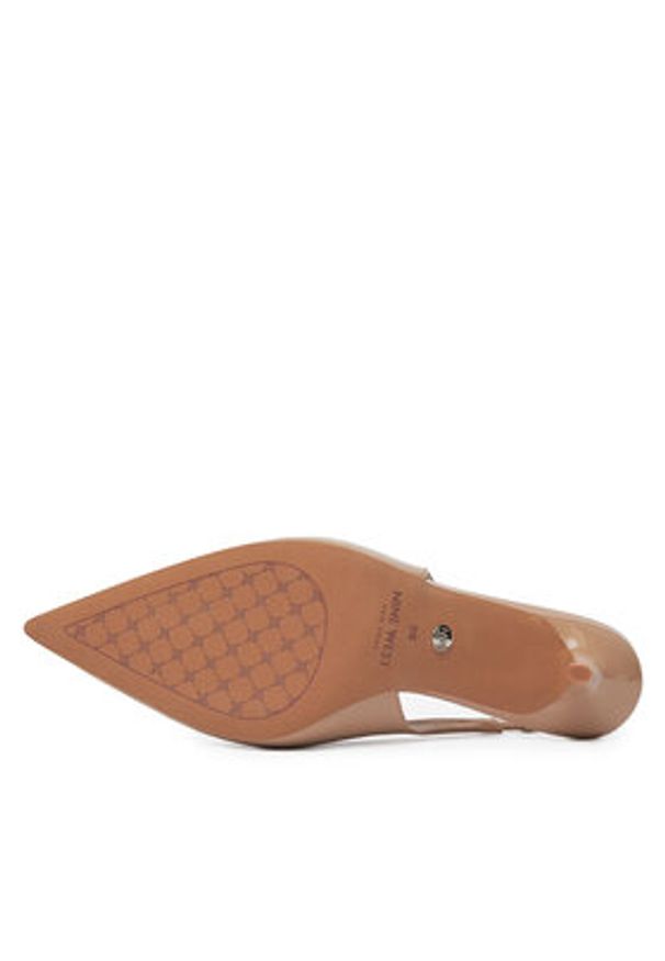 Nine West Sandały SX005-01 Beżowy. Kolor: beżowy. Materiał: skóra