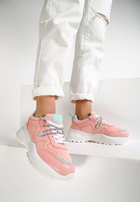 Renee - Różowe Sneakersy Euthiaphe. Kolor: różowy #4