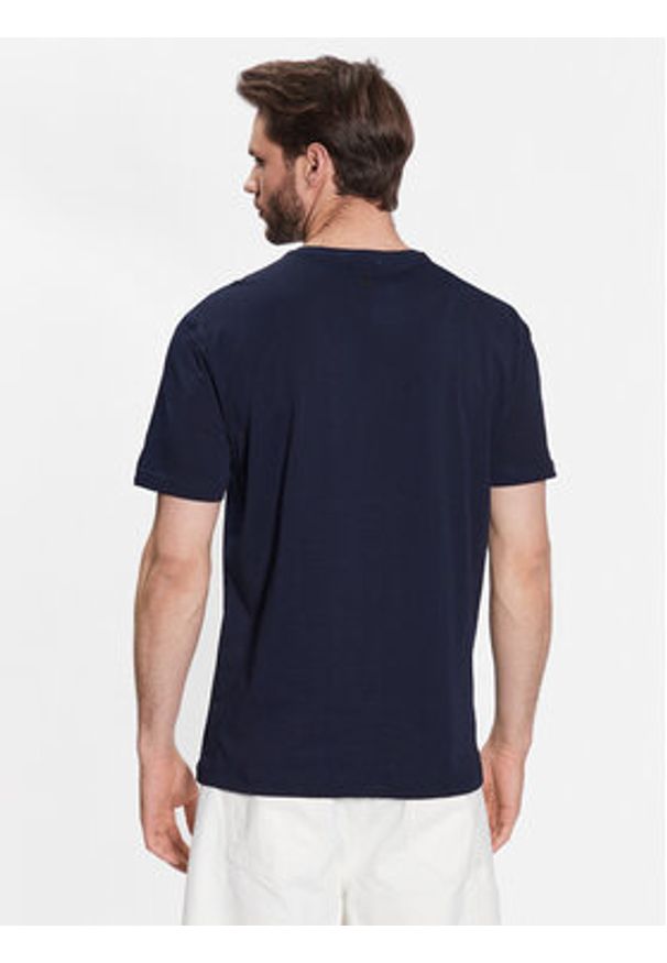 United Colors of Benetton - United Colors Of Benetton T-Shirt 3096U105L Granatowy Regular Fit. Kolor: niebieski. Materiał: bawełna