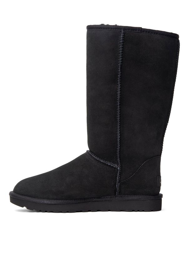 Ugg - Buty zimowe damskie czarne UGG W Classic Tall II. Okazja: na plażę. Kolor: czarny. Materiał: materiał. Sezon: zima. Styl: młodzieżowy