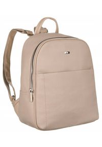 DAVID JONES - Plecak miejski beżowy David Jones [DH] DJ1017. Kolor: beżowy. Materiał: skóra ekologiczna #1