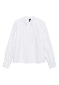 Vero Moda Bluzka Fanni 10336937 Biały Loose Fit. Kolor: biały. Materiał: bawełna