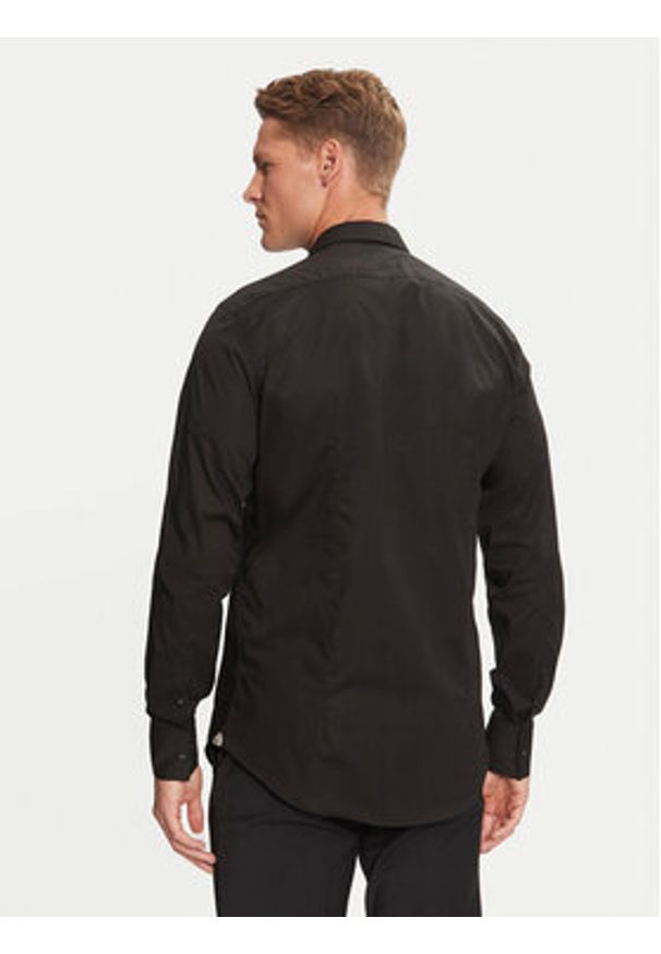 Liu Jo Koszula QXX007 T2662 Czarny Slim Fit. Kolor: czarny. Materiał: bawełna