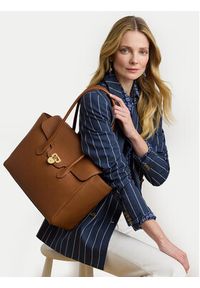 Lauren Ralph Lauren - LAUREN RALPH LAUREN Torebka 431966862002 Brązowy. Kolor: brązowy. Materiał: skórzane #3