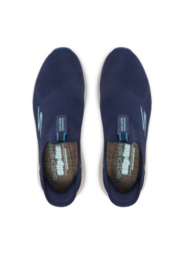 skechers - Skechers Sneakersy Skechers Slip-ins: Max Cushioning Elite 2.0 129611 Niebieski. Kolor: niebieski. Materiał: mesh, materiał