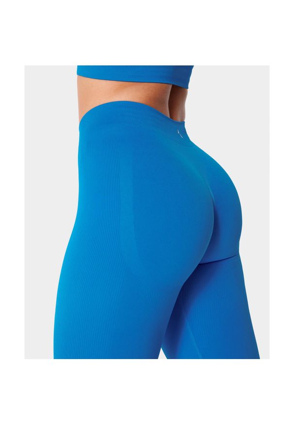 Legginsy bezszwowe z push-up dla kobiet na siłownię Carpatree Eris. Kolor: niebieski. Sport: fitness