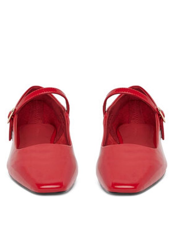 Gino Rossi Baleriny EMMY-V12 Czerwony. Kolor: czerwony. Materiał: skóra, lakier