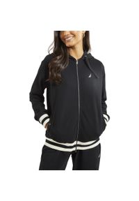 Bluza Damska Nautica Lunaire FZ. Typ kołnierza: kaptur. Kolor: czarny. Długość: krótkie