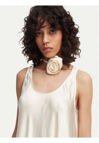 Marella Sukienka letnia Alcool 2613221015 Écru Regular Fit. Kolor: kremowy. Materiał: acetat. Sezon: lato #2