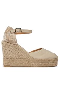 Castañer Espadryle Carol/8ED/001 20975-203 Beżowy. Kolor: beżowy. Materiał: materiał