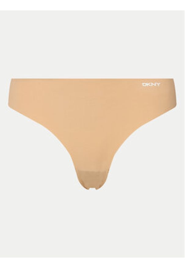 DKNY Komplet 3 par stringów DK5026BP3 Biały. Kolor: biały. Materiał: syntetyk