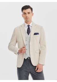 Pako Lorente - PAKO LORENTE - Dzianinowa marynarka w kratkę. Materiał: dzianina. Wzór: kratka. Sezon: jesień #9