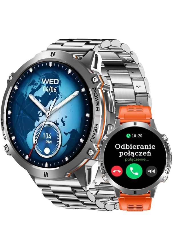 Smartwatch Gravity SMARTWATCH męski GRAVITY POŁĄCZENIA KOMPAS BAROMETR CHAT AI. Rodzaj zegarka: smartwatch