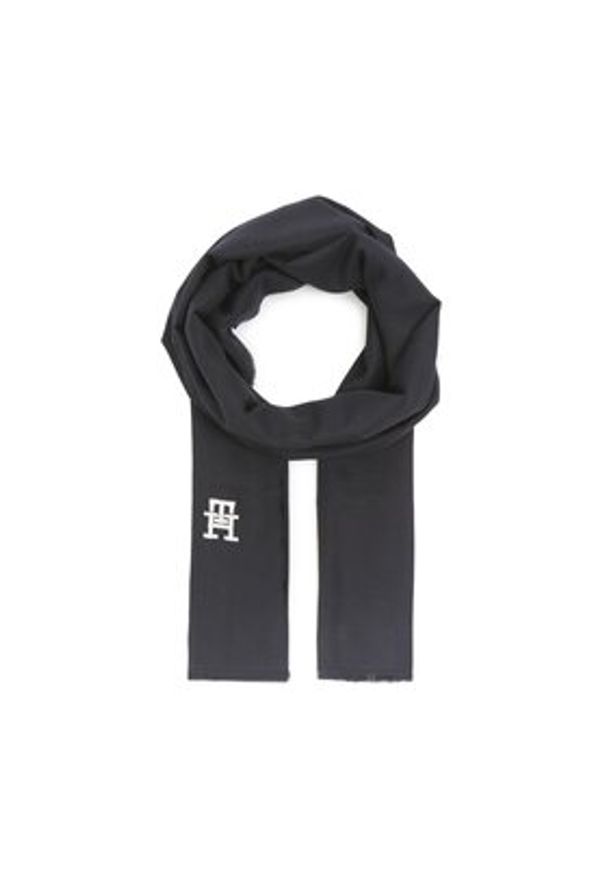 TOMMY HILFIGER - Tommy Hilfiger Szal Th Femmine Scarf AW0AW14927 Granatowy. Kolor: niebieski. Materiał: materiał