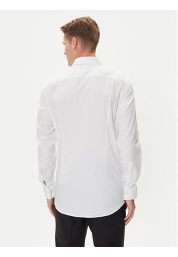 Hugo - HUGO Koszula Koey 50544922 Biały Slim Fit. Kolor: biały. Materiał: bawełna