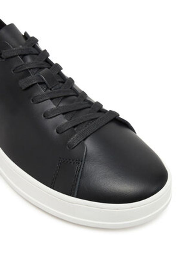 Calvin Klein Sneakersy Low Top Lace Up Unlined Lth HM0HM01885 Czarny. Kolor: czarny. Materiał: skóra