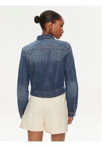 Morgan Kurtka jeansowa 232-VPIM Niebieski Slim Fit. Kolor: niebieski. Materiał: bawełna