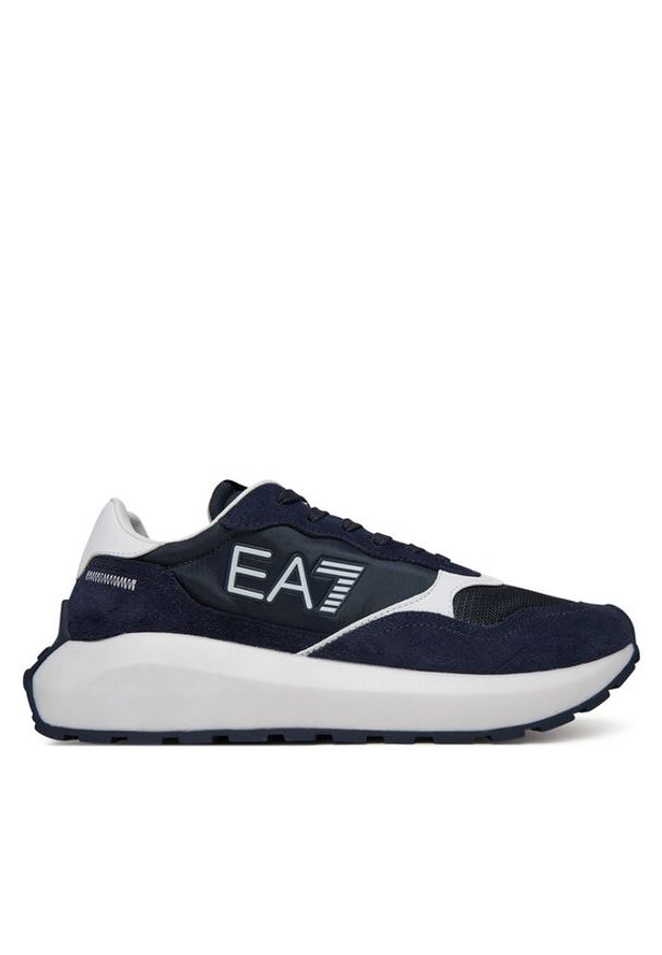 EA7 Emporio Armani Sneakersy X8X186 XK401 U473 Granatowy. Kolor: niebieski. Materiał: materiał