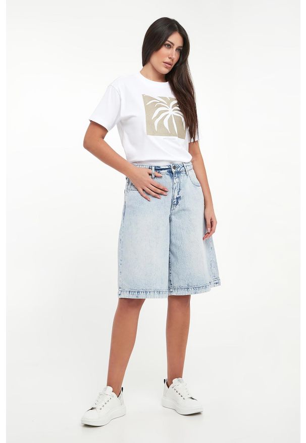 Armani Exchange - T-shirt damski z nadrukiem ARMANI EXCHANGE. Wzór: nadruk