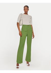 United Colors of Benetton - United Colors Of Benetton Spodnie materiałowe 47OZDF06F Zielony Regular Fit. Kolor: zielony. Materiał: lyocell, wiskoza