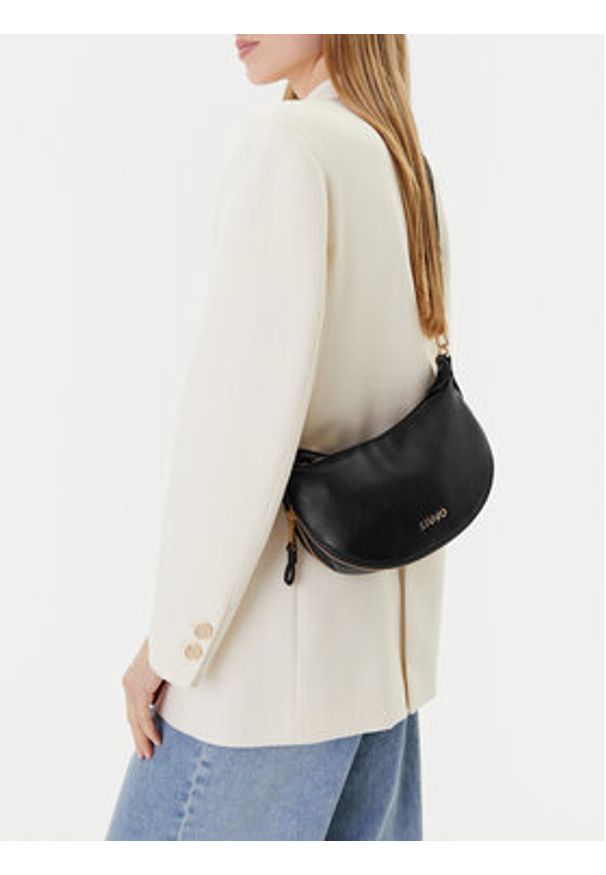 Liu Jo Torebka Ecs S Hobo AF5043 E0058 Czarny. Kolor: czarny. Materiał: skórzane