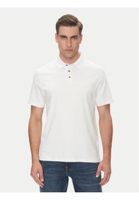Calvin Klein Polo Supima LV04LB276G Biały Regular Fit. Typ kołnierza: polo. Kolor: biały. Materiał: bawełna