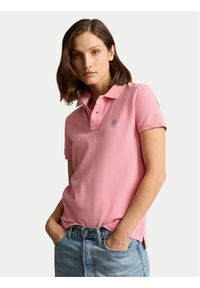 Polo Ralph Lauren Polo 211935587001 Różowy Regular Fit. Typ kołnierza: polo. Kolor: różowy. Materiał: bawełna