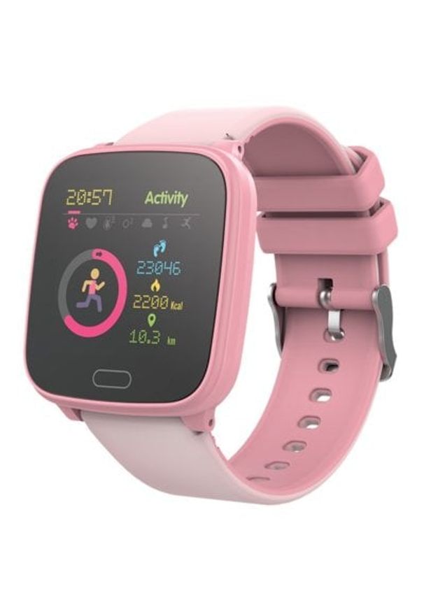 Smartwatch FOREVER iGO JW-100 Różowy. Rodzaj zegarka: smartwatch. Kolor: różowy. Styl: młodzieżowy