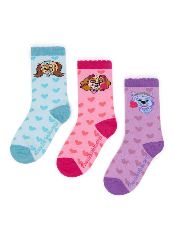 PAW PATROL - Skarpety długie Paw Patrol. Wzór: kolorowy