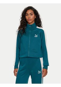 Puma Bluza Iconic T7 627994 Zielony Regular Fit. Kolor: zielony. Materiał: bawełna, syntetyk