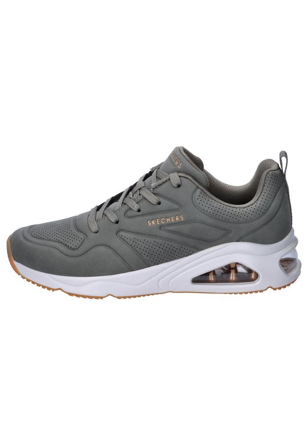 skechers - Buty Kobieta Skechers Tres-Air Uno szary. Kolor: zielony