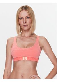 Calvin Klein Swimwear Góra od bikini KW0KW01975 Pomarańczowy. Kolor: pomarańczowy. Materiał: syntetyk #1