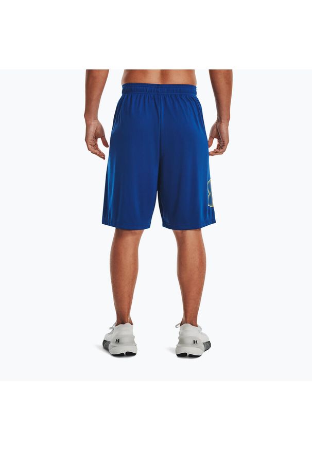 Spodenki fitness męskie Under Armour Tech Graphic. Kolor: niebieski. Sport: fitness