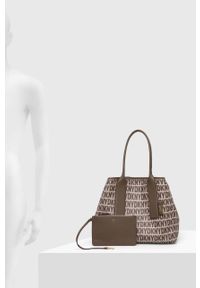 DKNY - Dkny torebka kolor brązowy. Kolor: brązowy. Rodzaj torebki: na ramię #4
