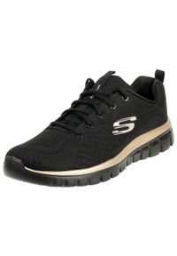 skechers - Buty do chodzenia damskie, Skechers Graceful-Get Connected. Zapięcie: sznurówki. Kolor: czarny. Materiał: materiał, syntetyk, tkanina. Szerokość cholewki: normalna. Model: Skechers Sport. Sport: turystyka piesza #1