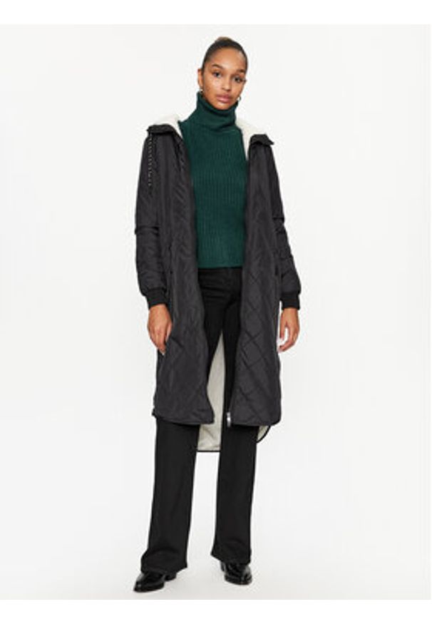 only - ONLY Płaszcz zimowy 15295389 Czarny Regular Fit. Kolor: czarny. Materiał: syntetyk. Sezon: zima