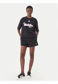 Adidas - adidas Szorty sportowe Essentials Small Logo Feel Cozy JC5925 Czarny Regular Fit. Kolor: czarny. Materiał: bawełna #5