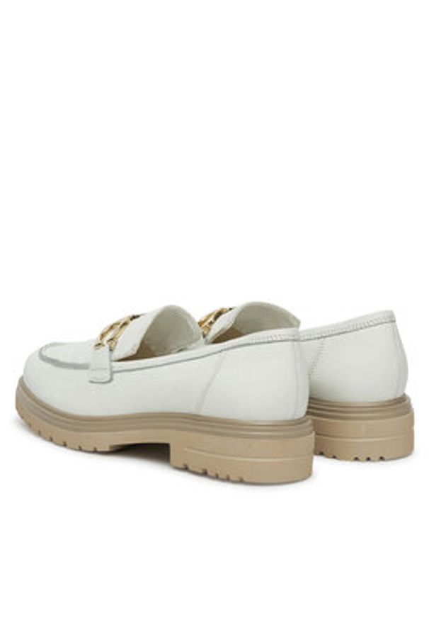 Lasocki Loafersy WB-GIULIA-22 Biały. Kolor: biały. Materiał: skóra