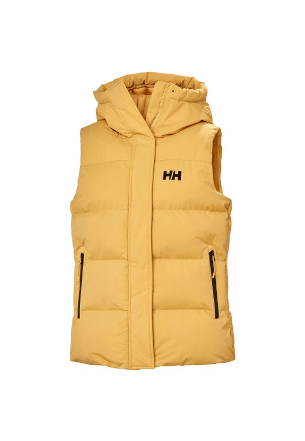 Damska kurtka bez rękawów Helly Hansen Adore. Kolor: beżowy, wielokolorowy, żółty. Materiał: puch. Długość rękawa: bez rękawów