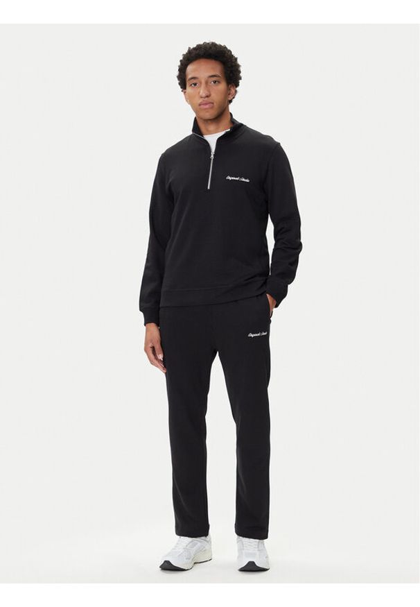 Jack & Jones - Jack&Jones Dres Norrebro 12291538 Czarny Relaxed Fit. Kolor: czarny. Materiał: bawełna