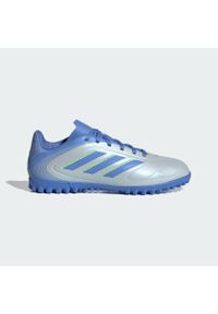 Adidas - Buty Copa Pure 3 Club TF Kids. Kolor: żółty, wielokolorowy, niebieski, szary. Materiał: materiał