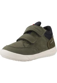 Geox - Buty GEOX B HYROO BOY WPF Zielony. Kolor: zielony. Materiał: tkanina, skóra. Sport: turystyka piesza