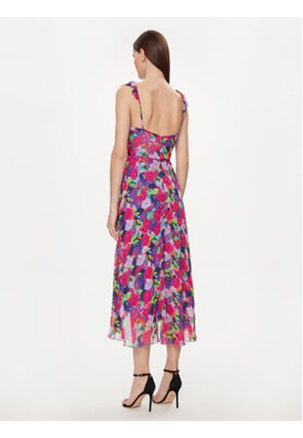 Nissa Sukienka letnia RC14754 Kolorowy Regular Fit. Materiał: wiskoza. Wzór: kolorowy. Sezon: lato