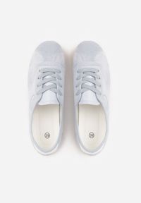 Renee - Niebieskie Sneakersy Kultowe Tenisówki Y2K z Imitacji Zamszu Nerialle. Kolor: niebieski. Materiał: zamsz #8