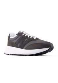 Buty męskie New Balance U370HD – czarne. Kolor: czarny. Materiał: zamsz, skóra. Szerokość cholewki: normalna. Sezon: lato #4