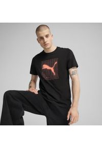 Puma - Męska koszulka z grafiką PUMATECH PUMA Black. Kolor: czarny. Materiał: guma. Wzór: kolorowy, nadruk. Sport: fitness #2