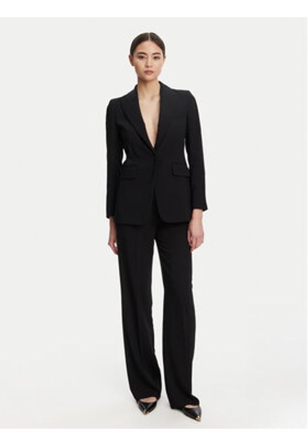 Marella Spodnie palazzo Pascia 2523136053 Czarny Wide Leg. Kolor: czarny. Materiał: syntetyk